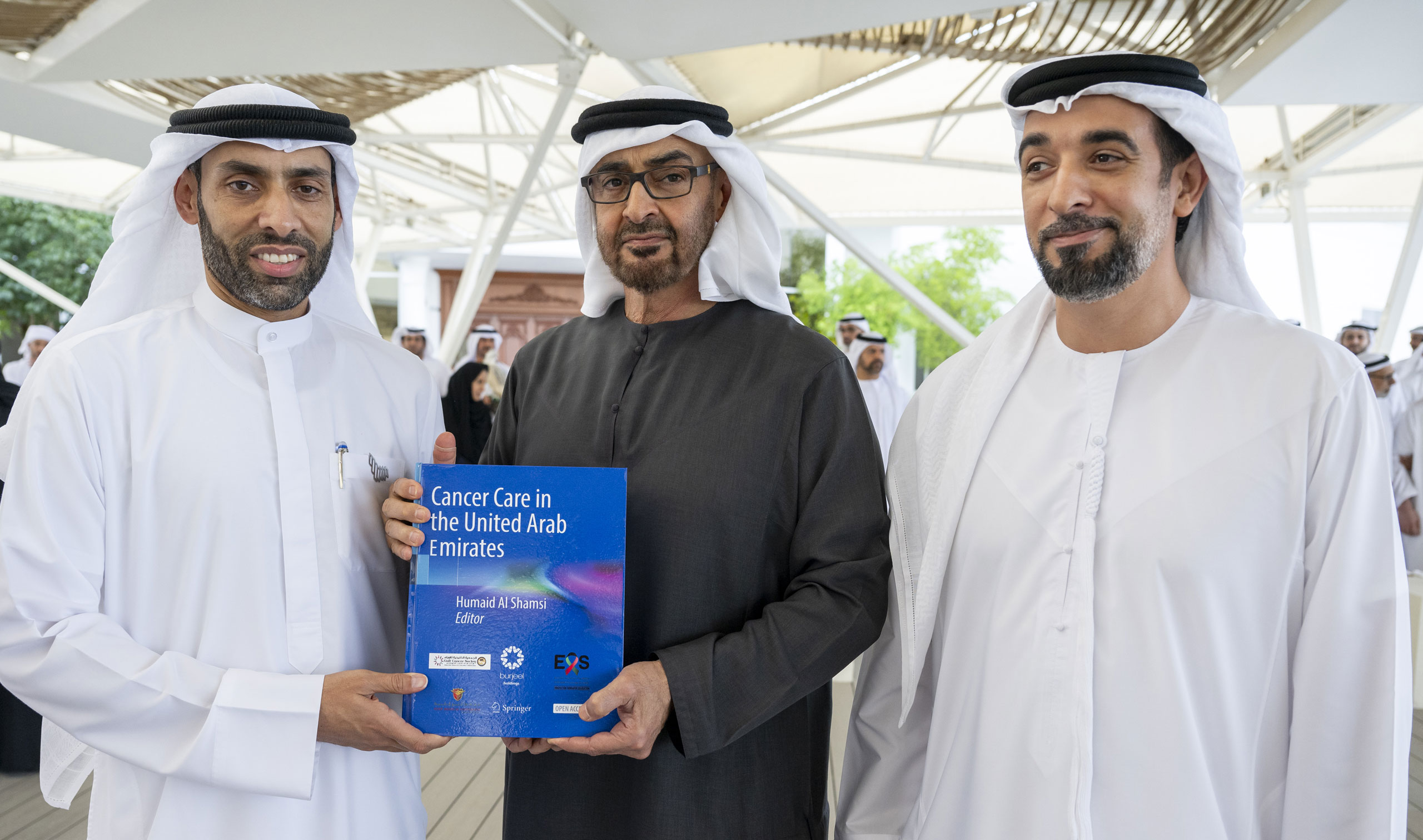 His Highness Sheikh Mohamed bin Zayed Al Nahyan Receives First Copy of ‘Cancer Care in the United Arab Emirates’